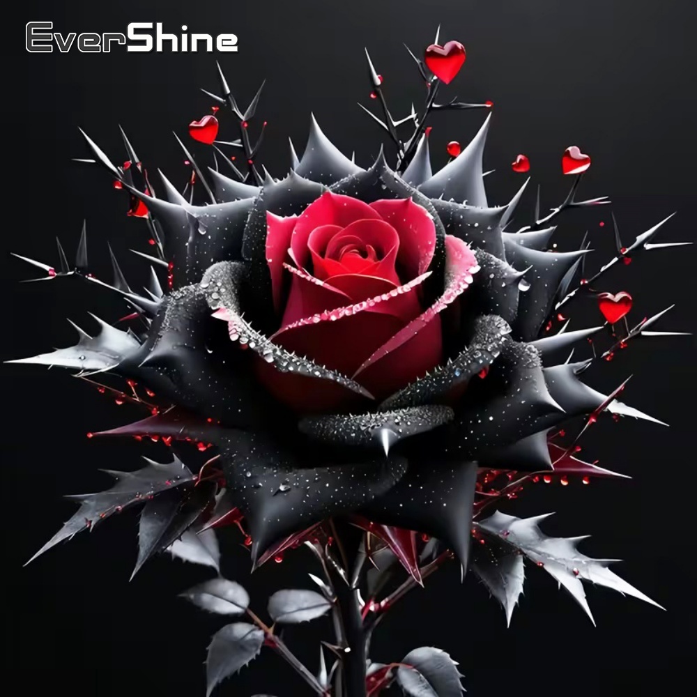 Embroidery Rose - Evershine Diamond Painting Rose Flower Mosaic