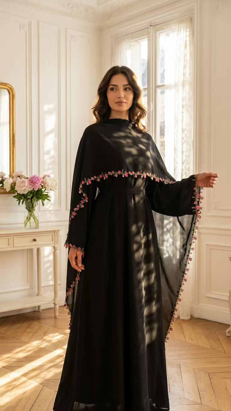 Elegant Embroidery Abayas Hija - Embroidery Kebaya recension och pris