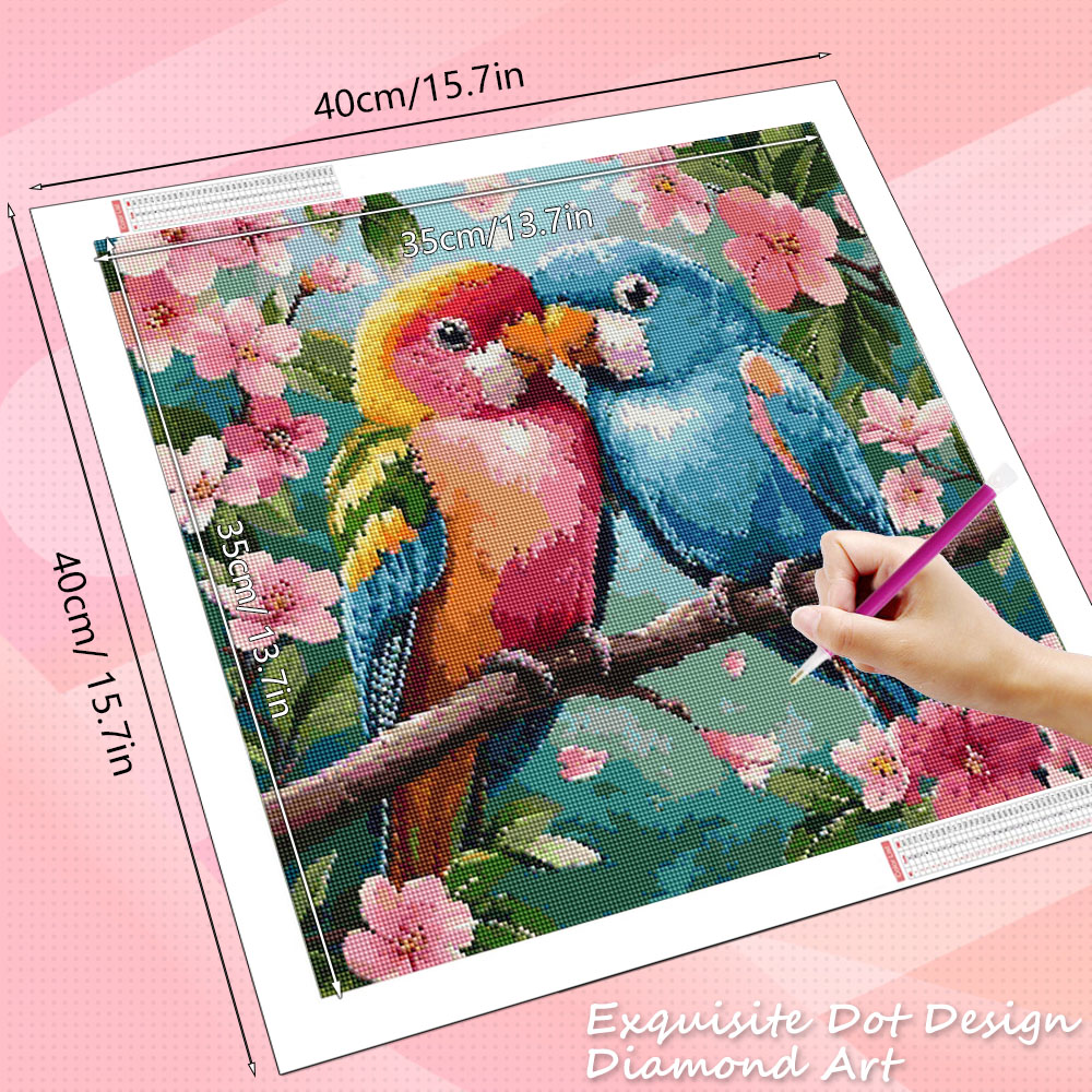 HUACAN Diamond Painting Bird F - Embroidery Rose recension och pris