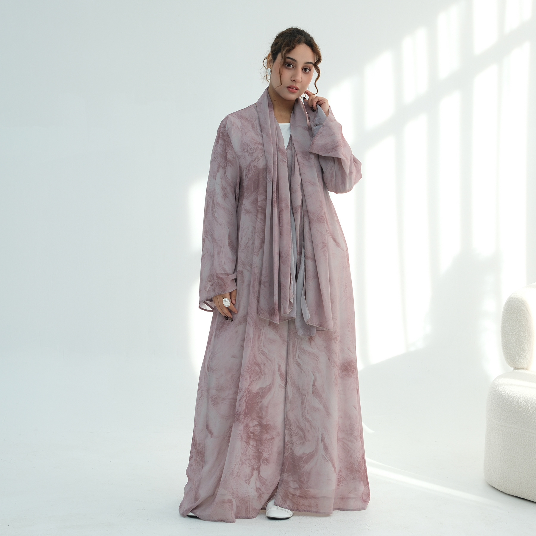 Wholesale Chiffon Open Abaya O - Embroidery Online recension och pris