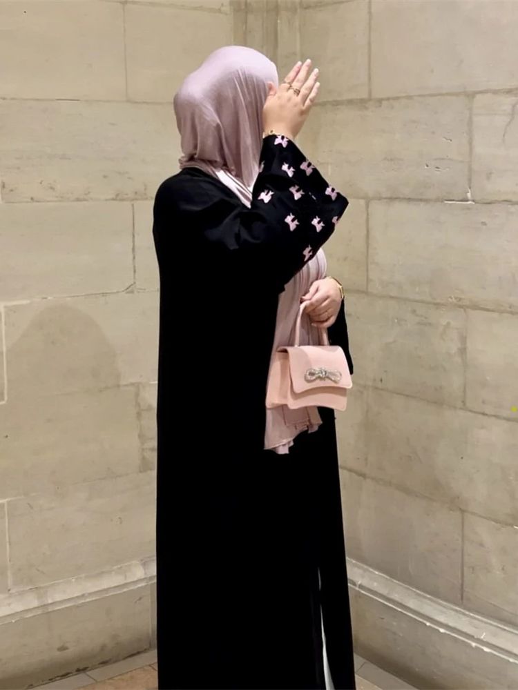 Ramadan Black Heart Abaya Dame - Embroidery Kebaya recension och pris