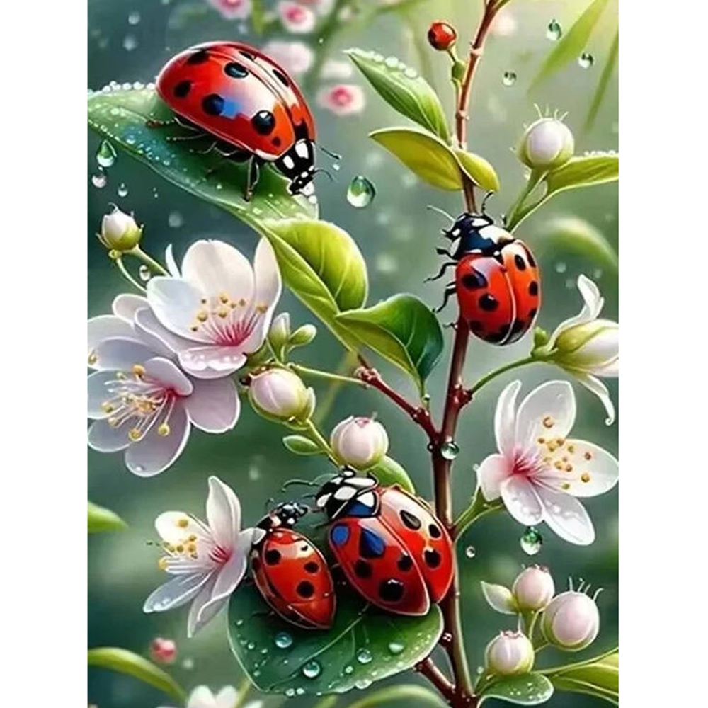 Frameless,5d Diamond Painting  - Embroidery Lady Bug recension och pris