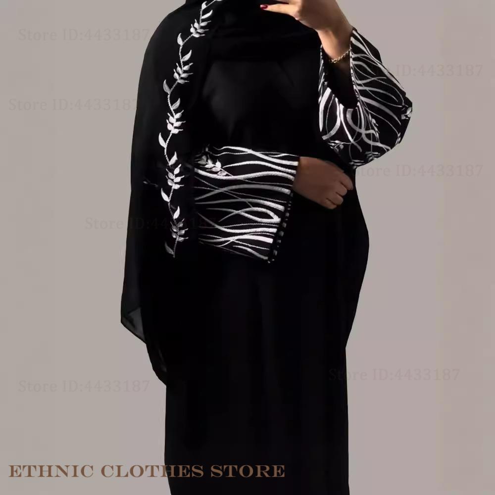 Muslim Women Dress Elegant Bla - Embroidery Kebaya recension och pris