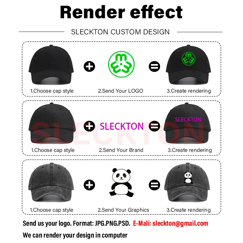 SLECKTON Custom LOGO Baseball  - Embroidery Design Logo recension och pris