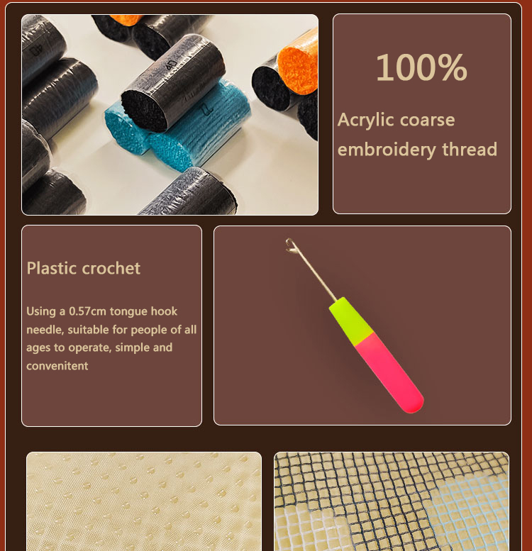 Rose  latch hook kit rug canva - Embroidery Rose recension och pris