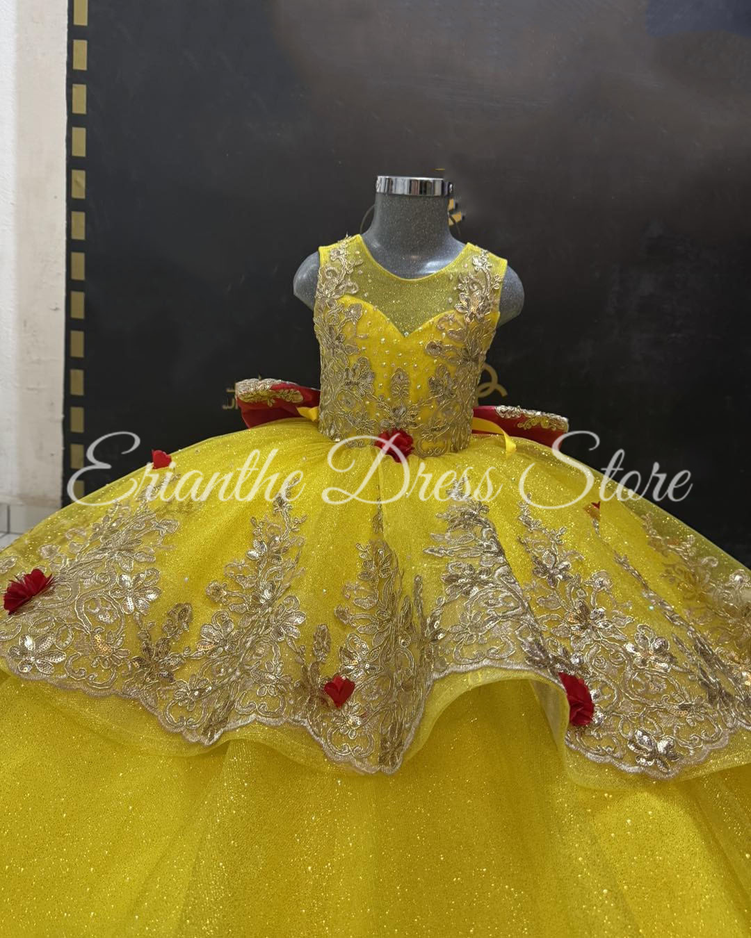Yellow Flower Girl Dress For W - Embroidery Yellow Dress recension och pris