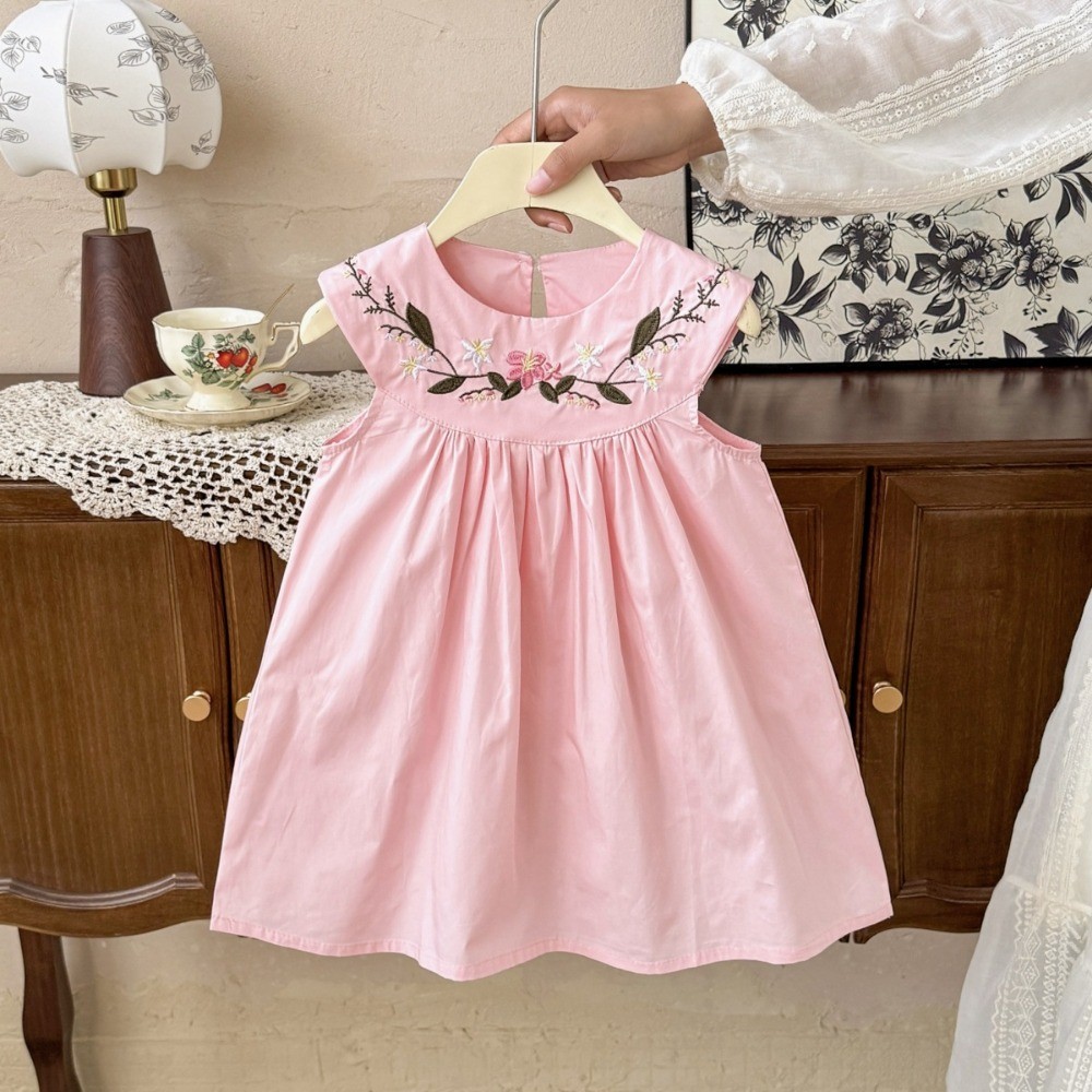 2-7-year-old Korean Version Su - Embroidery Yellow Dress recension och pris