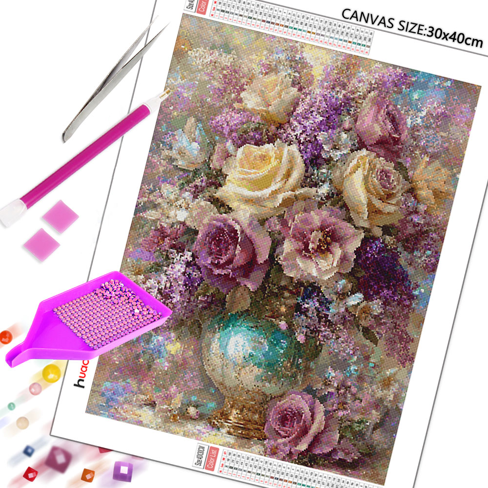 Huacan Full Diamond Painting R - Embroidery Rose recension och pris