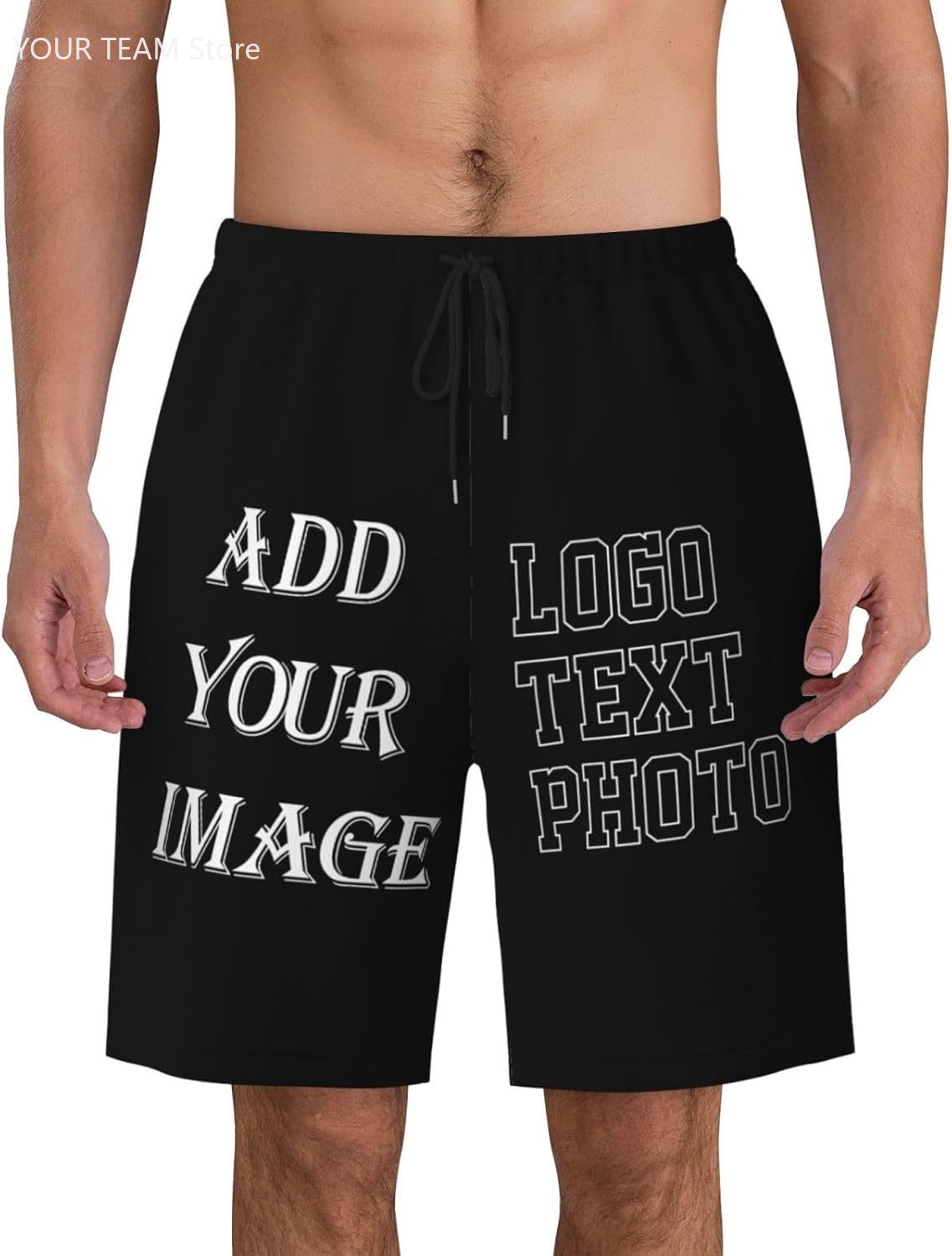 Custom Shorts for Men Design Y - Embroidery Design Logo recension och pris