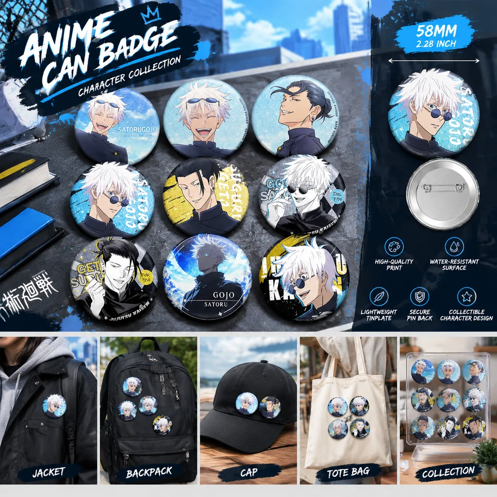 Jujutsu Kaisen Pet58 Badge All - Embroidery Reddit recension och pris